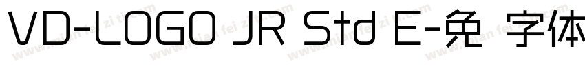 VD-LOGO JR Std E字体转换